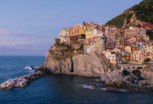 Manarola: Înecându-te în albastrul adânc.